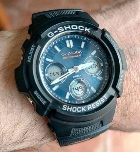 Casio shock awg m100sb - casio, g-shock