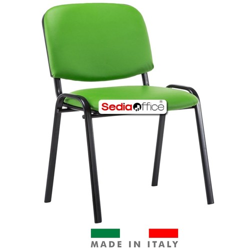 Sedia ecopelle verde lavabile - ecopelle,