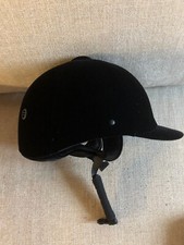 Casco da Equitazione, Cap in velluto colore nero, Tg 56, come nuovo con custodia