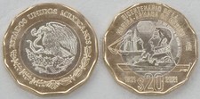 Messico/Mexico 20 Pesos Moneta commemorativa 2022 200 Anni Navy Km#1000 non