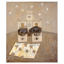 Enrico BENAGLIA, Olio su tela del 1974, 70x60 cm. circa. STORICO e POETICO!!!