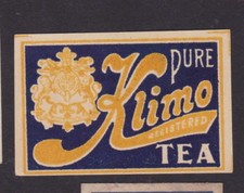 Ancienne  étiquette  allumettes  BN47851 Klimo 