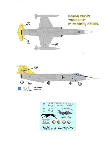 104 scala decal per - f-104,, 1/48