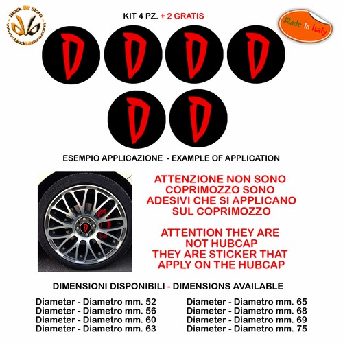 Adesivi coprimozzo diabolik - , d