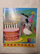 LIBRO FIABE DISNEY VINTAGE WINNIE THE POOH E IL COMPLEANNO DI IH-OH