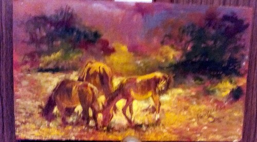 Cavalli pascolo quadro - -, al