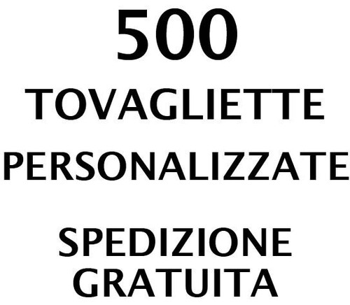 500 tovagliette personalizzate - 500,
