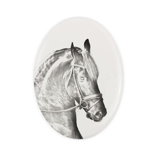 Cavallo frisone lapide - frisone,