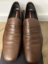 Prada mocassini slipper - marrone - taglia 8,5 = 42,5 / 43 - NUOVO