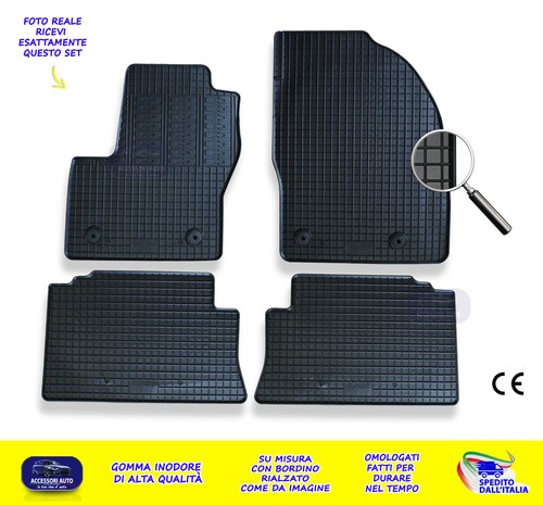Tappetini auto gomma su - gomma,
