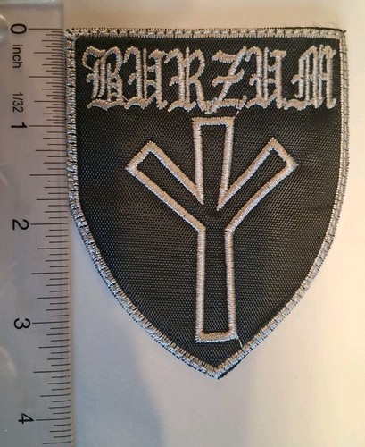 Burzum1 logo grigio con toppa