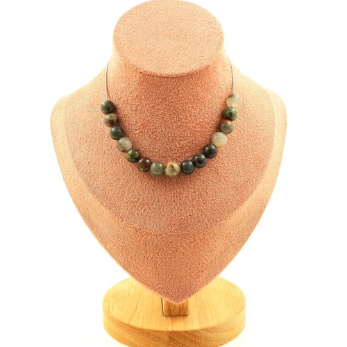 Collana perle diaspro - 15,
