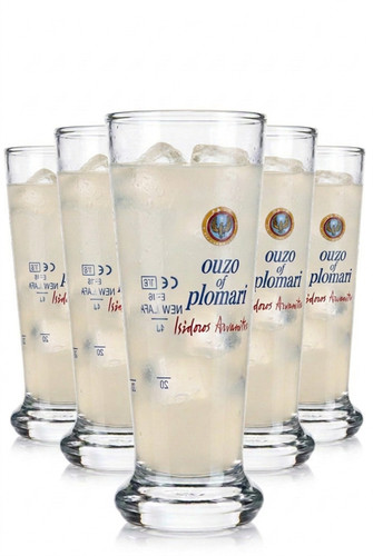 Set bicchieri plomari - plomari, ouzo