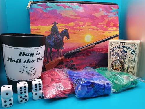 Poker set cowboy - poker, in