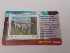 2010 ITALIA T 657 Tessera Filatelica Ferrovia Retica Trenino Rosso Abula n 3165