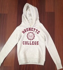 FELPA COLLEGE TAGLIA XS - CON CAPPUCCIO