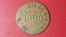 Jeton échange bon pour - bon, 1000