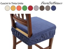 Coprisedia cuscini sedia 6 pezzi Imbottiti VestoMolla Limoni Elastico resistente