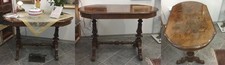 Antico Tavolo in radica di