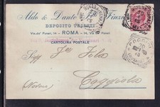 Cartolina Commerciale Roma Deposito Tessuti F.lli Finzi KY2273