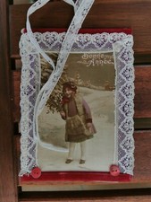 Cartolina natalizia vintage - cartolina,