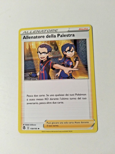 Carta pokemon allenatore della - carta,