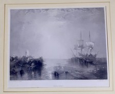 TURNER William. Lotto di 4 incisioni originali di marine.