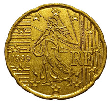 20 CENTESIMI DI EURO FRANCIA ANNO 1999 MOLTO  RARA