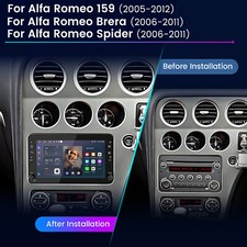 Per Alfa Romeo Spider Brera 159 Carplay Android13 Autoradio GPS NAVIGATORE SATELLITARE Radio