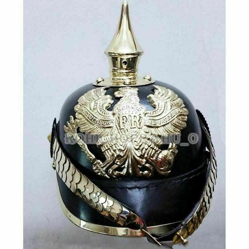 Elmetto pickelhaube pelle - elmetto, in