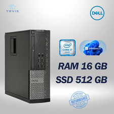 PC DESKTOP DELL 9010 SFF INTEL I7 RAM 16GB SSD 512GB WIN 11 PRO RICONDIZIONATO