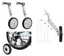 Coppia Stabilizzatori Rotelle Bicicletta anche per Cambio / Ruote da 16" a 24"
