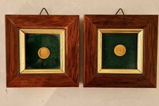 Quadretti Con Riproduzione Gold Plate Monete Più Piccole Del Mondo