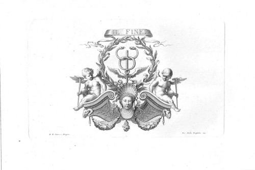 Incisione cartiglio caduceo - incisione,
