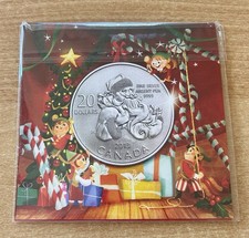 Canada 20 Dollari 2013 Argento 1/4 Oncia Babbo Natale