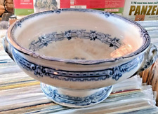 CENTROTAVOLA o ALZATA ceramica decoro blu -GRAN BRETAGNA XIX° secolo