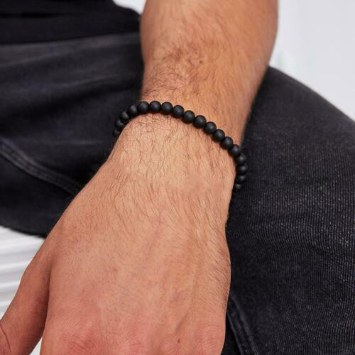Bracciale perle nere nero - perle,