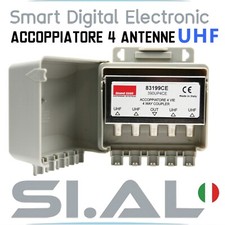 Accoppiatore antenna 4 ingressi UHF da palo canali 21 - 48 emme esse