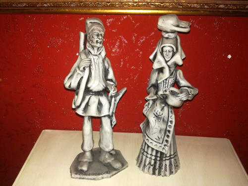 Pair sardinian art ceramic - of,
