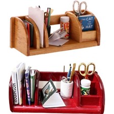 Set cancelleria libreria in legno miniatura 1:12 2 pezzi accessori mobili casa delle bambole