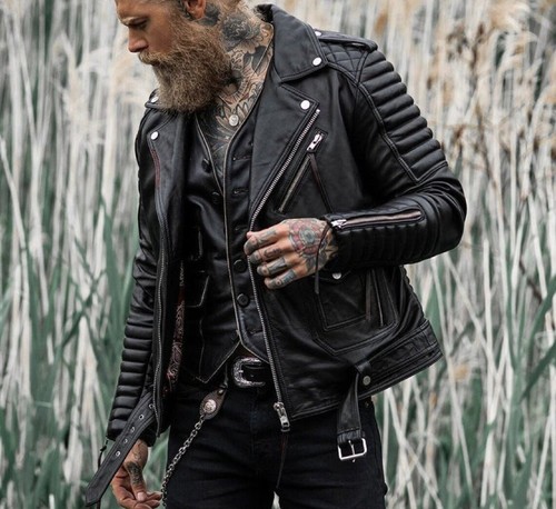 Giacca uomo stile motociclista