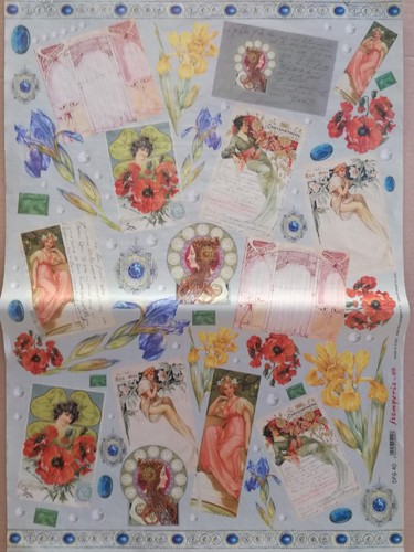 Carta decoupage vintage - decoupage,