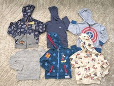 Lotto 6 felpe con cappuccio ragazzo taglia 4, 5 maglione Baby Gap Hanna Andersson full zip