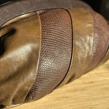 Pochette vintage in pelle