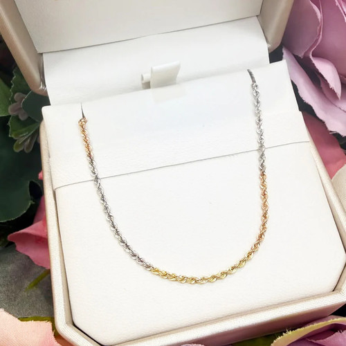 Collana maglia torchon - a,