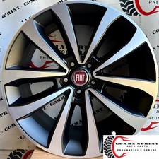 4 CERCHI IN LEGA ORIGINALI RAGGIO 17 FIAT TIPO NERO OPACO DIAMANTATO