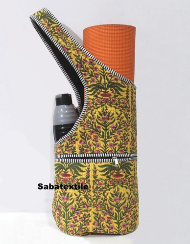 Borsa jhola gialla floreale - gialla,