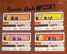 4  schede telefoniche L. 5000