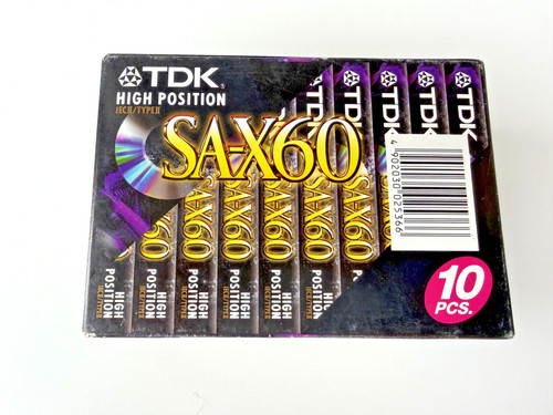 10x tape cassetta - vuota, tdk