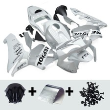 White Silver Plastic Fairings